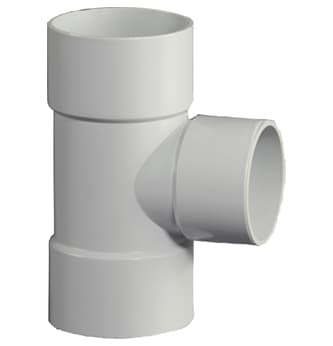 PVC Reducing Tee - 25mm x 20mm (¾" x ½″) 6kg | Pasting Type