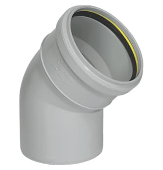 PVC Bend 45 Degree - 75mm (2½″) | Washer Type