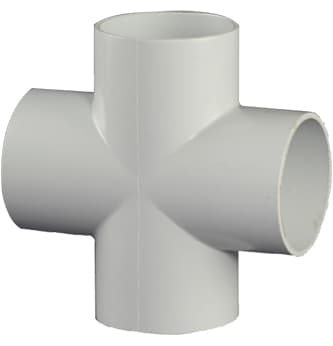 PVC Cross Tee - 75mm (2½″) | Pasting Type — image 1