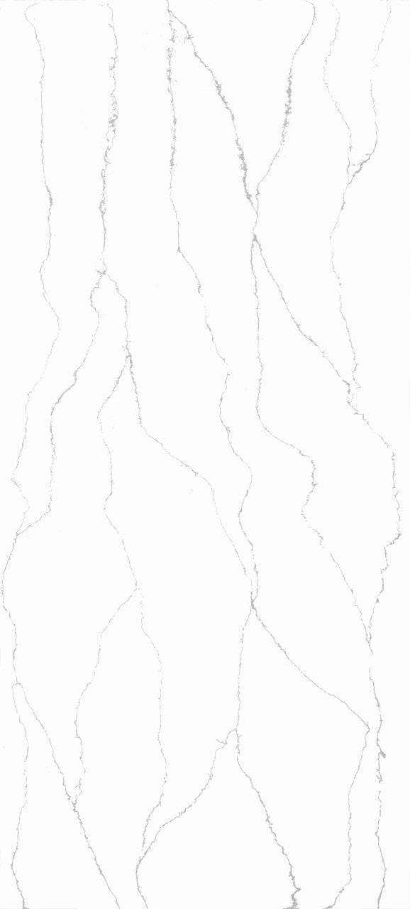 Satuvario Quartz Slab | Series: Swiss | Size: 1020mm x 690mm (40" x 27") | Thickness: 20 mm | Finish: Polished | Color: White — image 1