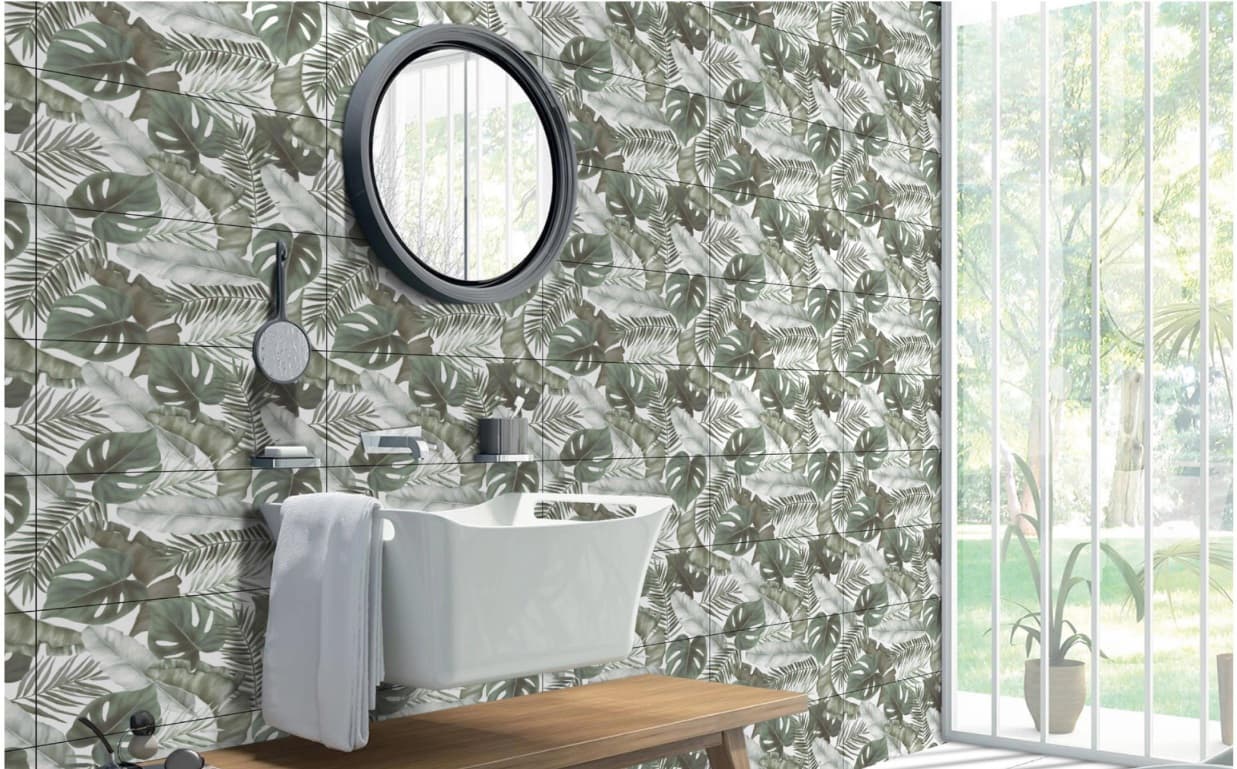 Sparkle Series Wall Tile | Size: 300 x 600 mm (1 ft x 2 ft) | Surface: Smooth Printed | Finish: Matt | Vitrified Tile | Coverage Per Box: 10 sq. ft. | Box Quantity: 5 pcs | Color: White — image 2