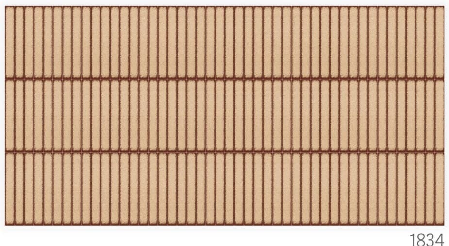 Subway Wall Tile | Size: 300 x 600 mm (1 ft x 2 ft) | Surface: Grooved | Finish: Glossy | Vitrified Tile | Coverage Per Box: 10 sq. ft. | Box Quantity: 5 pcs | Color: Beige