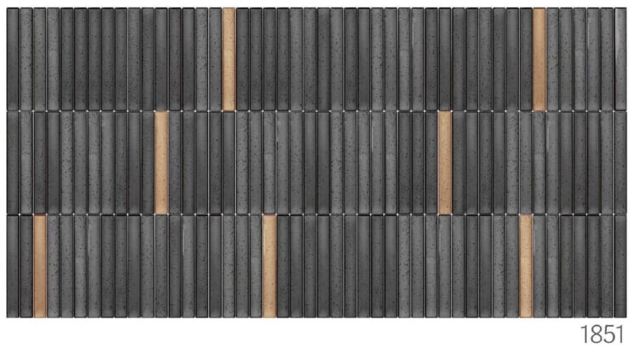 Subway Wall Tile | Size: 300 x 600 mm (1 ft x 2 ft) | Surface: Grooved | Finish: Glossy | Vitrified Tile | Coverage Per Box: 10 sq. ft. | Box Quantity: 5 pcs | Color: Grey