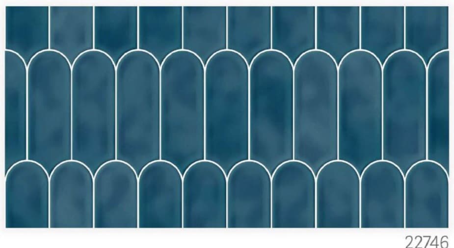Subway Wall Tile | Size: 300 x 600 mm (1 ft x 2 ft) | Surface: Grooved | Finish: Glossy | Vitrified Tile | Coverage Per Box: 10 sq. ft. | Box Quantity: 5 pcs | Color: Green