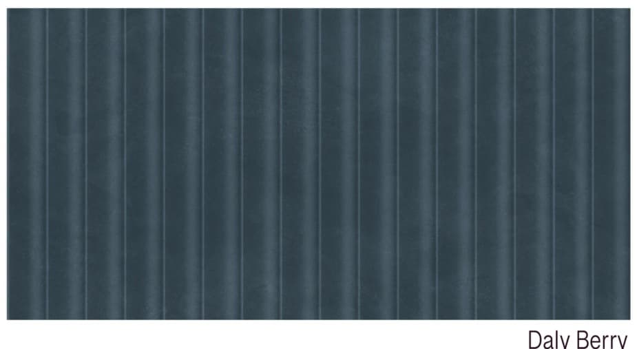 Daly Wall Tile | Size: 300 x 600 mm (1 ft x 2 ft) | Surface: Fluted | Finish: Matt | Vitrified Tile | Coverage Per Box: 10 sq. ft. | Box Quantity: 5 pcs | Color: Blue — image 1