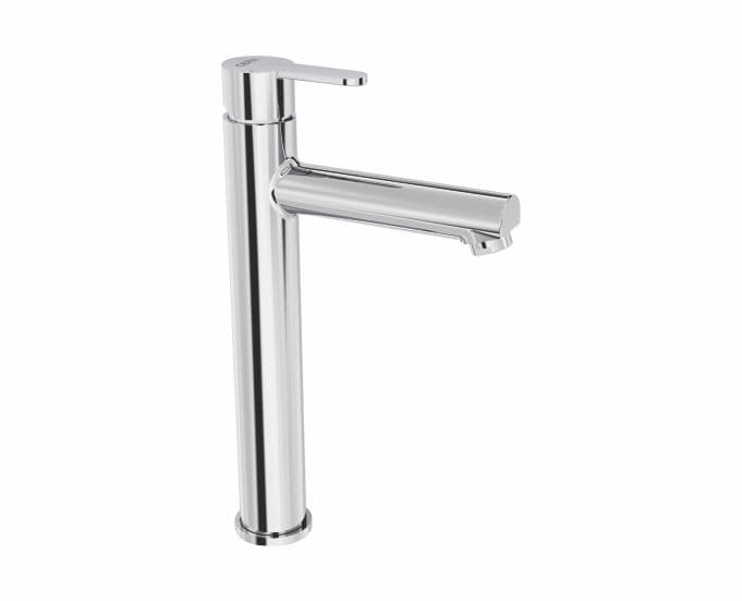 Victor Single Lever Basin Mixer (Hot & Cold Water) | Chrome Finish | Extended Body 315 mm (12.5"), 160 mm Spout Length and 600 mm Braided Connection Pipe