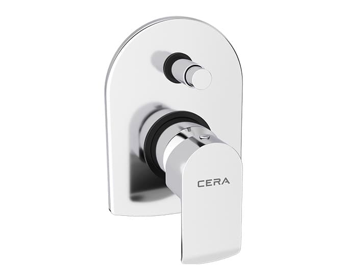 Chromo Exposed Part With Tipton & Sleeve of Push Type for Single Lever Concealed Diverter 40 mm | Chrome Finish | Compatible With Concealed Part F4010111 sold separately