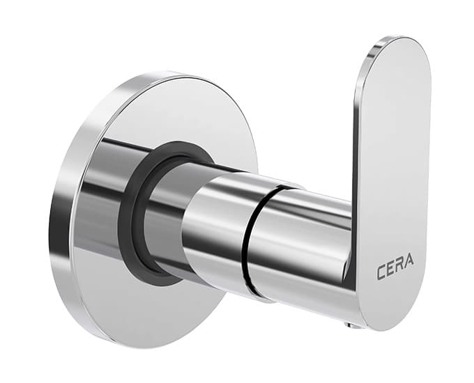 Curve Exposed Part for Concealed Stop Cock | Chrome Finish | Compatible With Concealed part F4050502