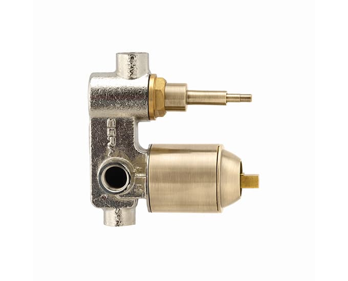 Concealed Part for High Flow Single Lever Concealed Diverter | Antique Brass Finish (Compatible With Exposed Part F1012721BA, Sold Separately)