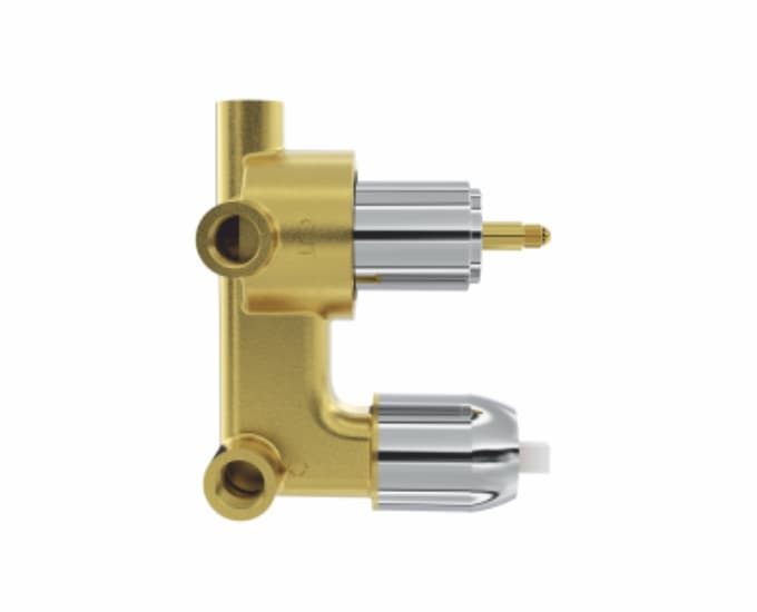 Chromo Concealed Part for 3 Outlets Single Lever Concealed Diverter | Chrome Finish | Compatible With Exposed Part F1019732, F2013732 sold separately