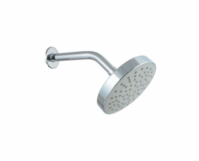 Overhead Rain Shower 150 mm Dia (6") With 240 mm (9.5") Long Shower Arm | ABS Body