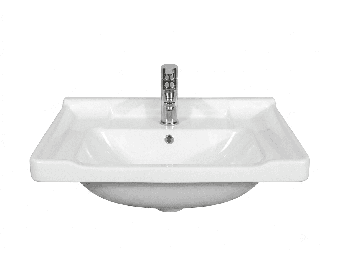 Armario Wash Basin 610 x 470 mm | Snow White | Compatible With Armario Vanity Cabinet