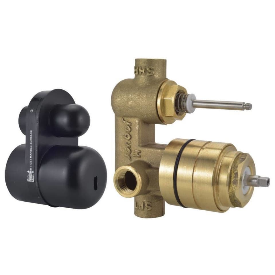 Concealed Body for Hi-Flow Diverter | for FLP/KUP/OPP-079 exposed kit | Chrome Finish | Material: Brass