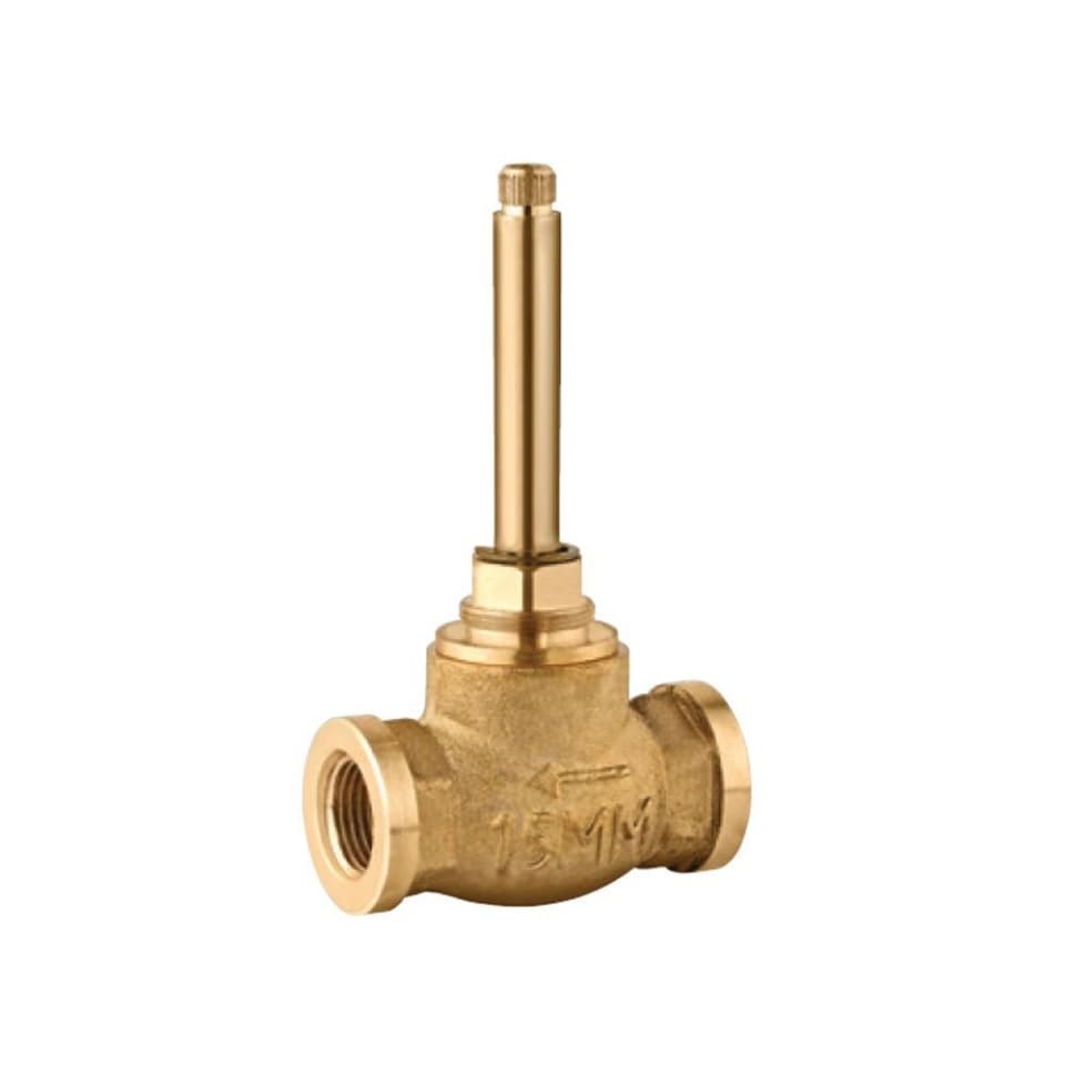 Concealed Part of Stop Cock Suitable for 15mm Pipeline with Protection Cap (without Exposed Parts) | Chrome Finish | Material: Brass | With Left Hand Trim Kit