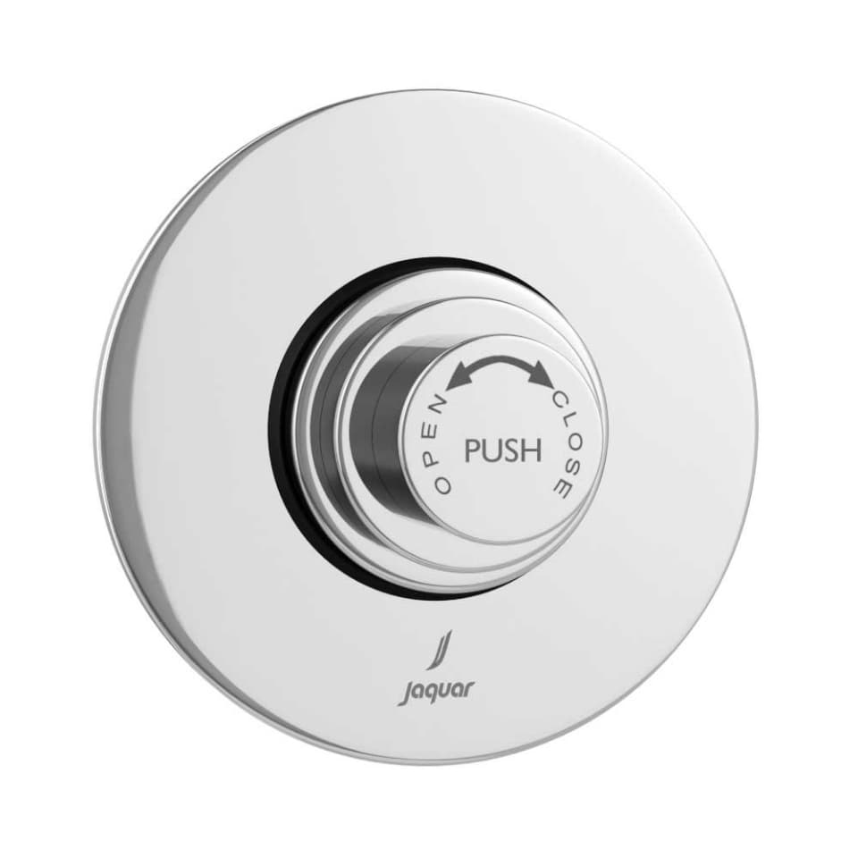 Flush Valve Dual Flow 32mm Size (Concealed Body) with Exposed Shut off Provision & Round Flange | Chrome Finish