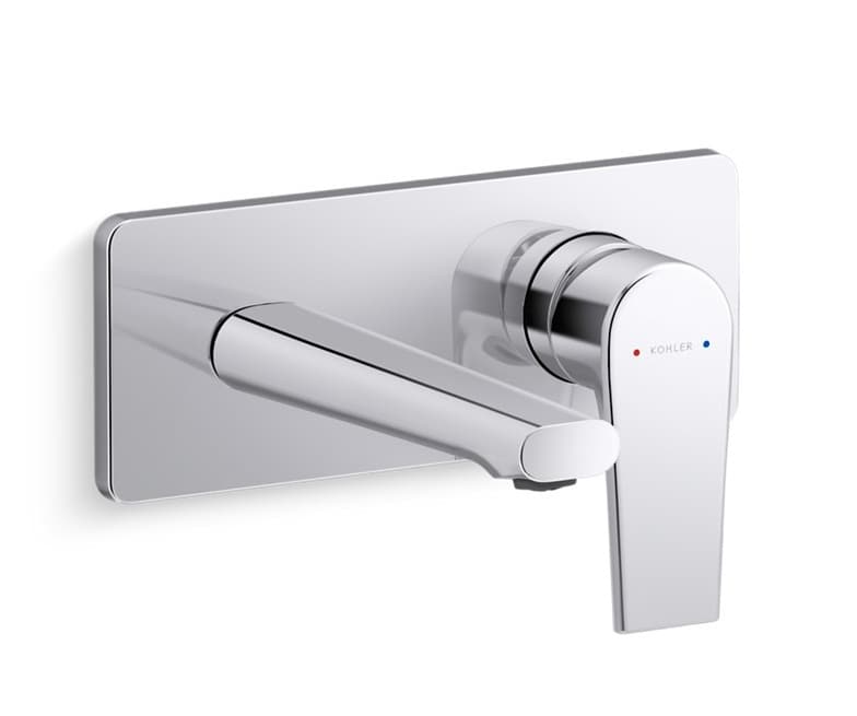 APT Flux Exposed Part for Single Lever Basin Mixer (Hot & Cold Water) | Compatible With Concealed Part K-25150IN-NA (Sold Separately) | Chrome Finish