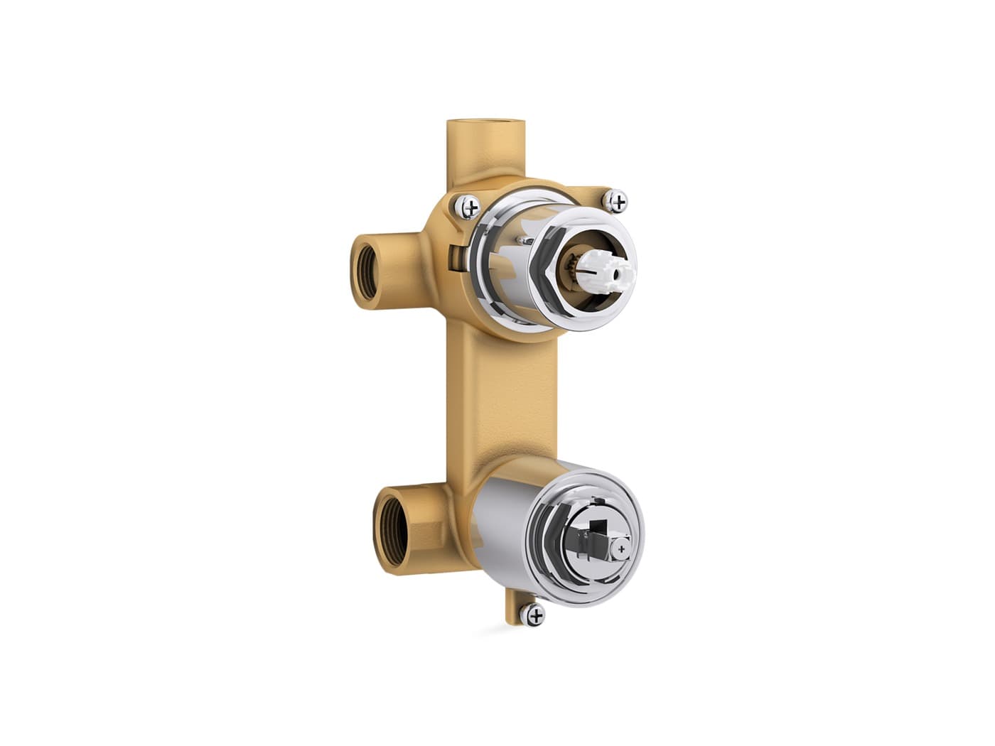 Aqua Turbo 360 Concealed Part For High Flow Single Lever Concealed Diverter | Compatible With Exposed Parts K-38890IN-4FP-CP, K-99925IN-4FP-CP Sold Separately | Chrome Finish