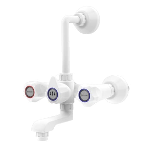 M Series Wall Mixer (Full Turn) | Material: Plastic | Finish: White Colour