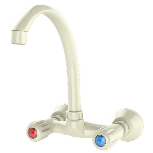 M Series Kitchen Mixer (Hot & Cold Water) | Material: Plastic | Finish: White Colour